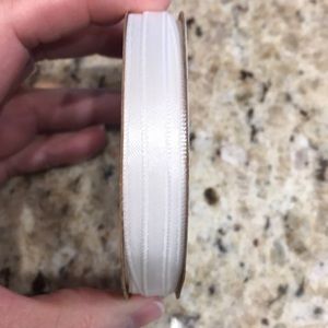 NWT Offray 1 Spool of White Ribbon